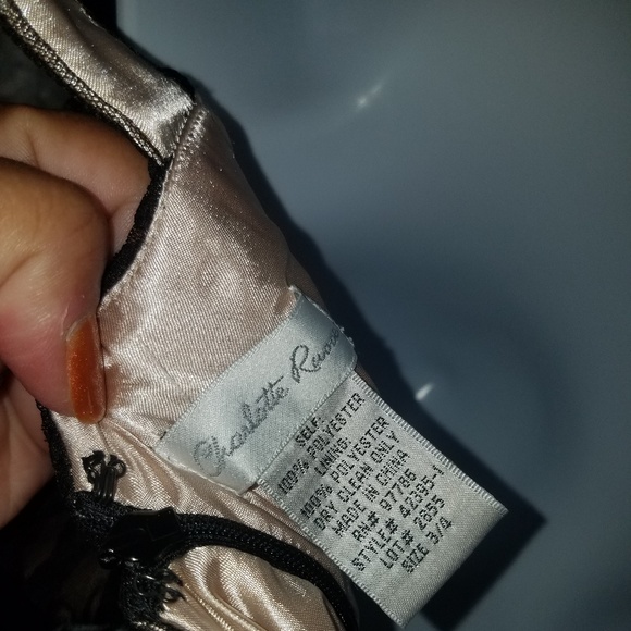 Beautiful Black Cocktail Dress size 3/4 - Picture 5 of 5